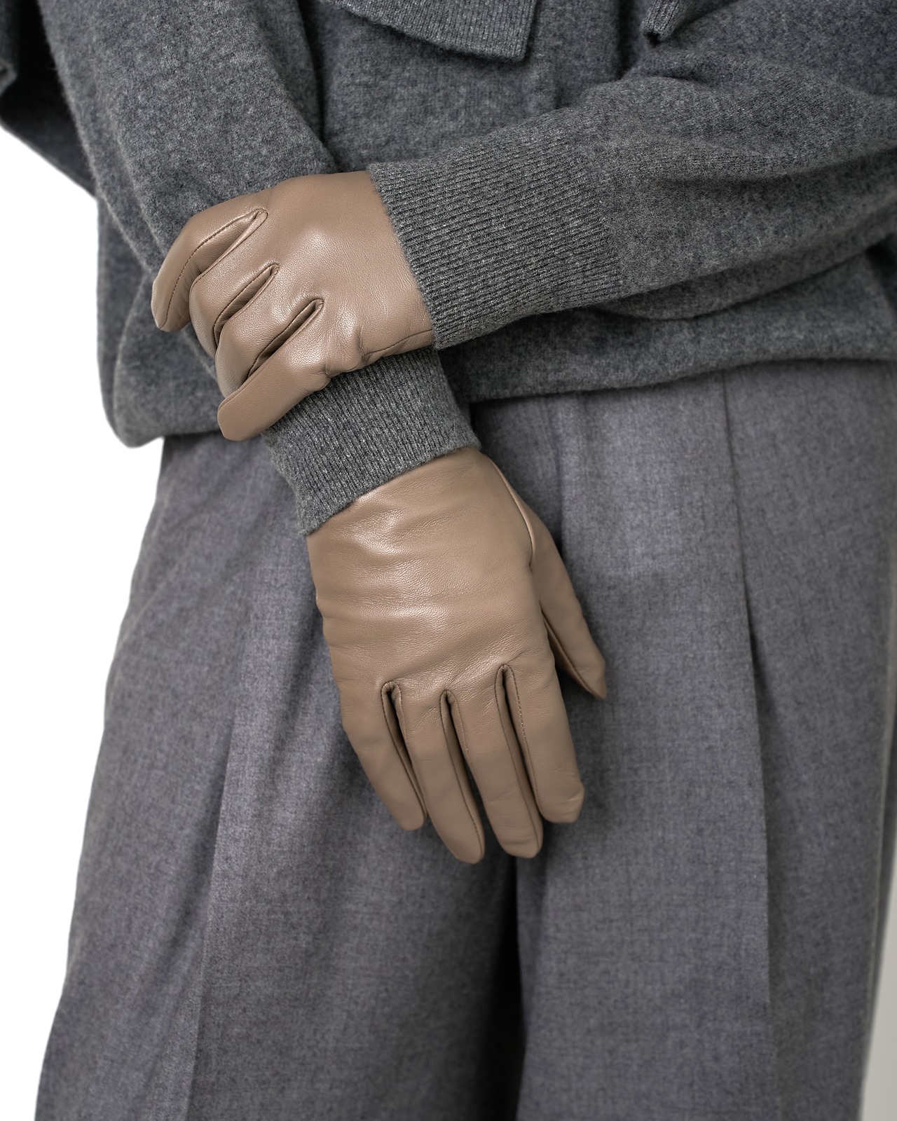 ssstein "LEATHER GLOVE〔OLIVE〕"