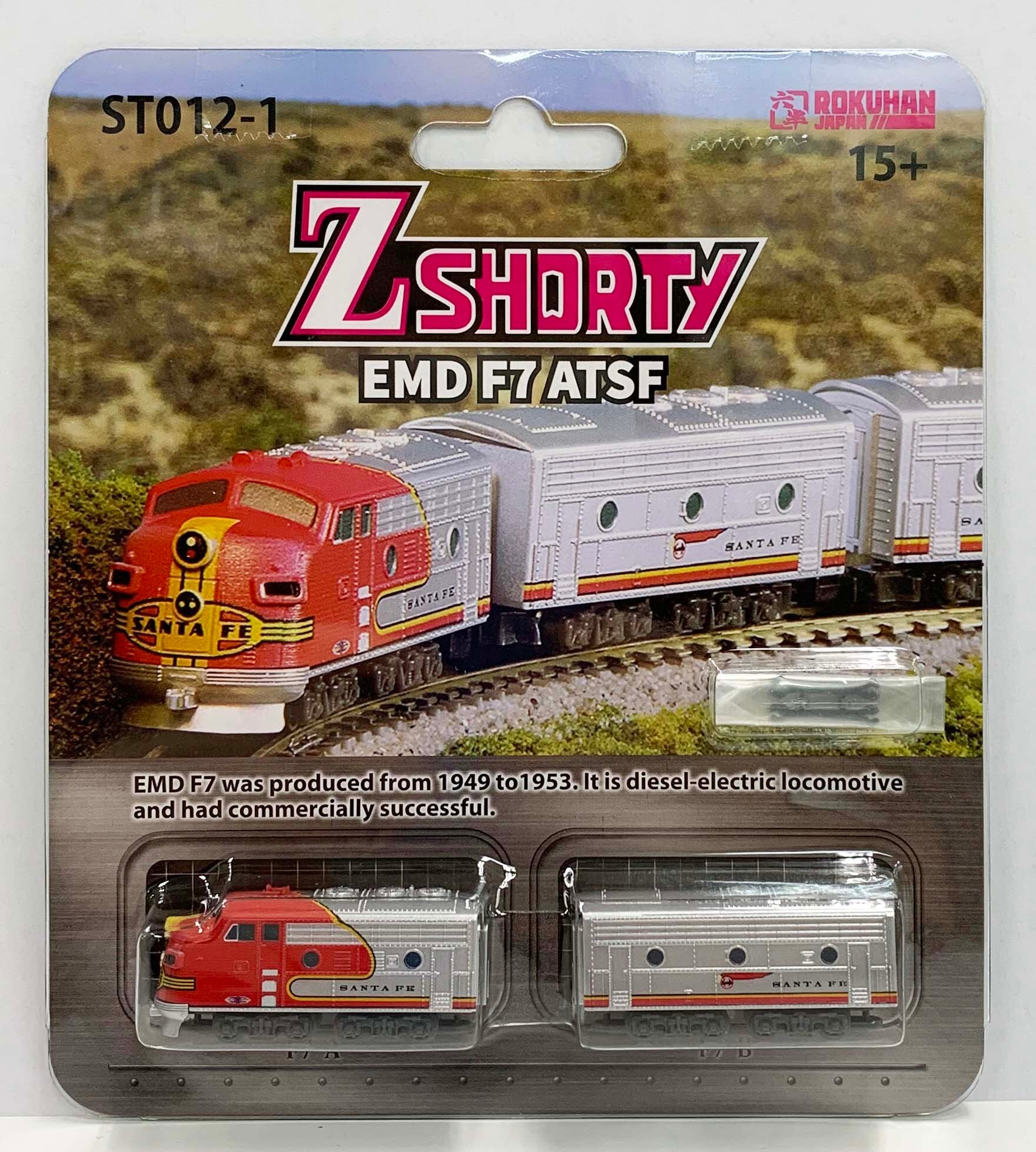 ST012-1 EMD F7 ATSF (2cars set)) | ロクハン ＢＡＳＥ.ＳＨＯＰ ｜【公式】鉄道模型通販 Zゲージ Zショーティー