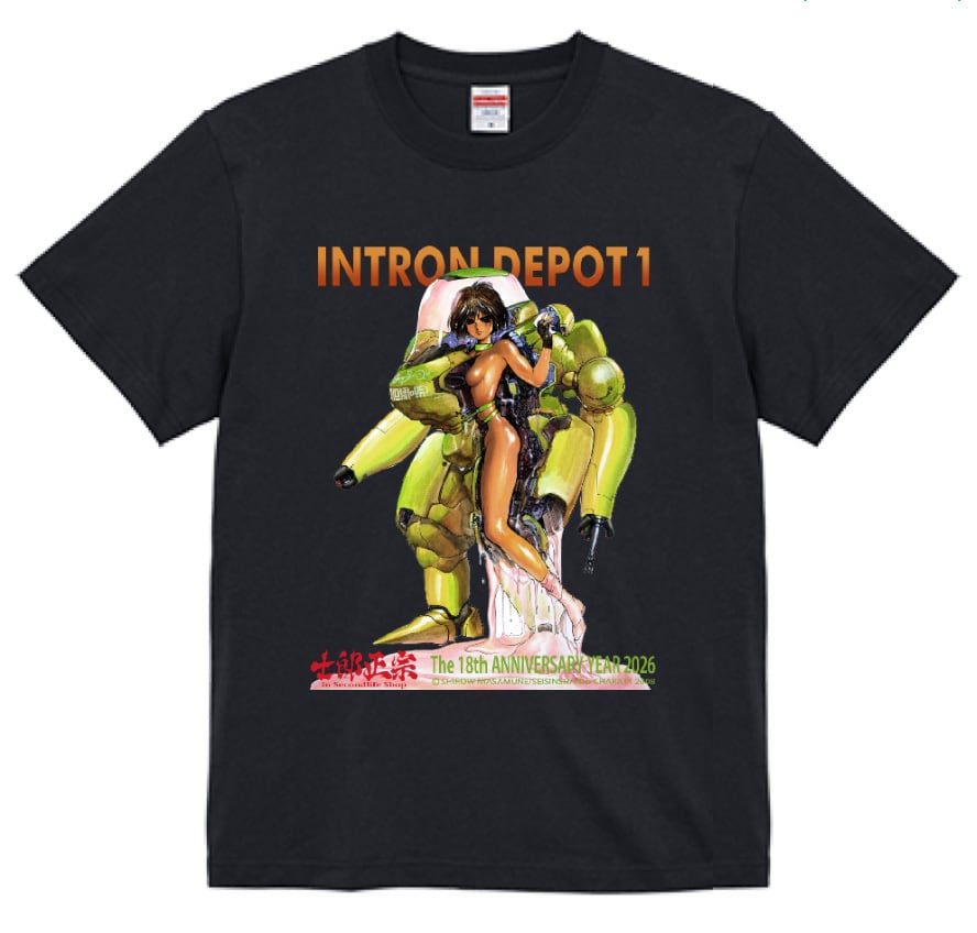 士郎正宗・漫画デザインTシャツVol.07 XXL・XXXL 「術超攻殻オリオン