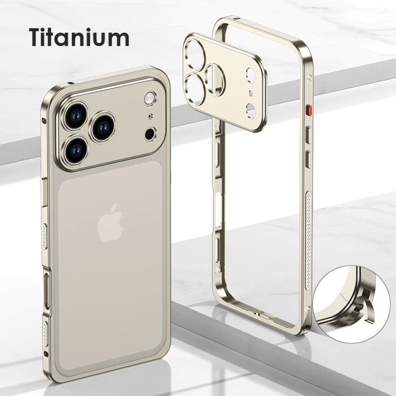 ◆iPhone 17/Pro/Pro Max/Air◆ Lock Metal Frame + Camera Cover Case / ロック メタルフレーム + カメラ カバー スマホケース