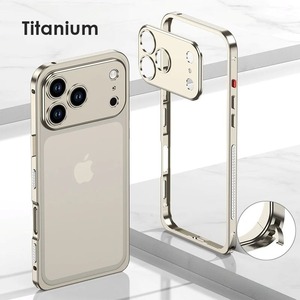 ◆iPhone 17/Pro/Pro Max/Air◆ Lock Metal Frame + Camera Cover Case / ロック メタルフレーム + カメラ カバー スマホケース