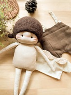 着せ替え人形 女の子クリスマスプレゼント カウントリードール ぬいぐるみ brownhair サロペット可愛い thumbnail 6