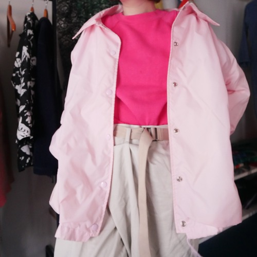 Baby pink coach jacket