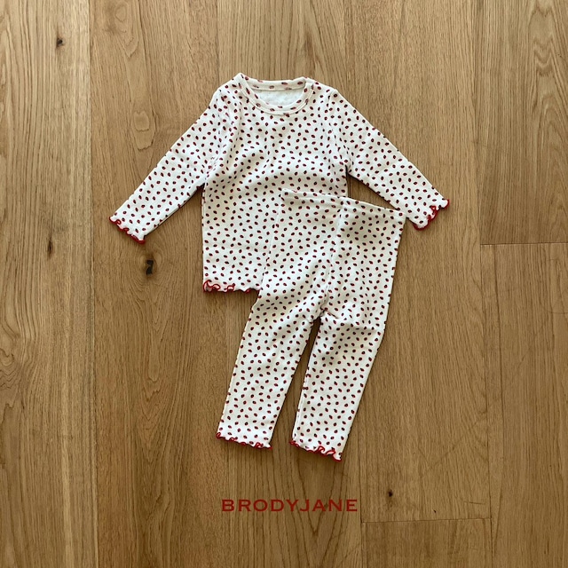 【取寄】brodyjane|jacquard berry 2 set|ジャカードベリー2上下セット|S-M|baby|26 autumn