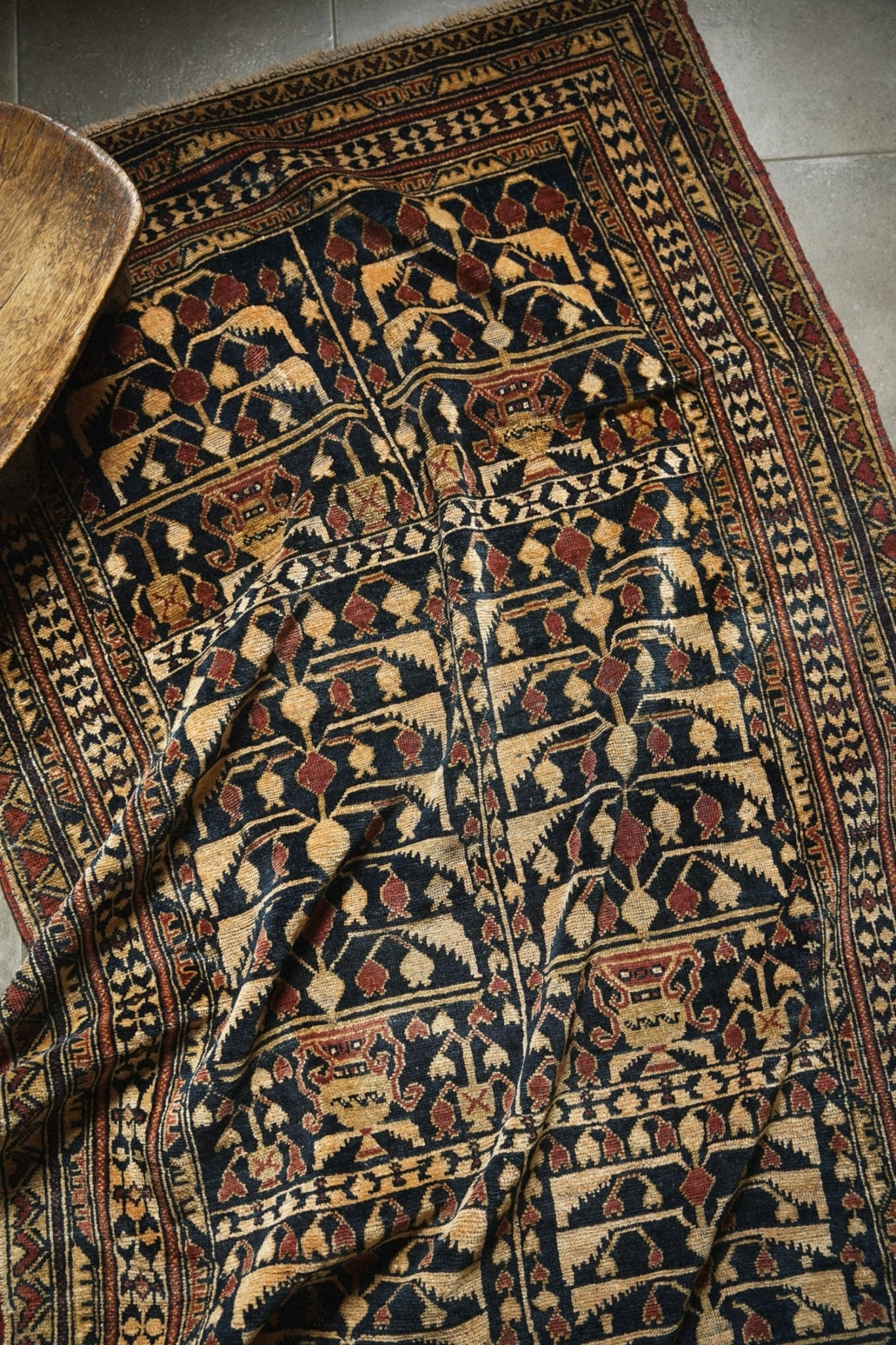 1535-Vintage Turkmen Ali khoja rug