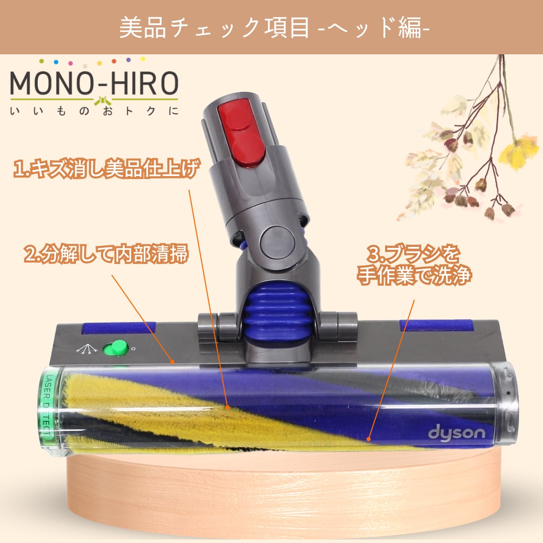 [中古]Dyson Motorbarクリーナーヘッド(V12) ダイソン 掃除機用交換部品 | MONO-HIRO
