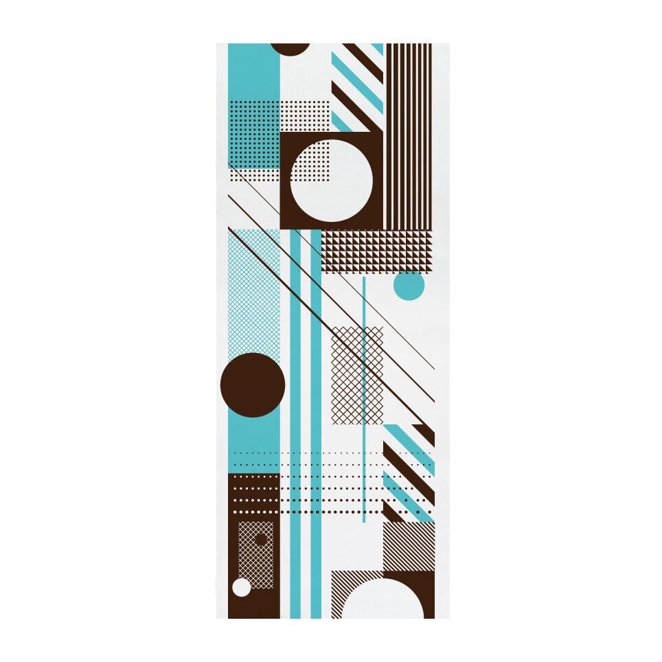 てぬぐい 「No.5」ミントグリーン×ブラウン