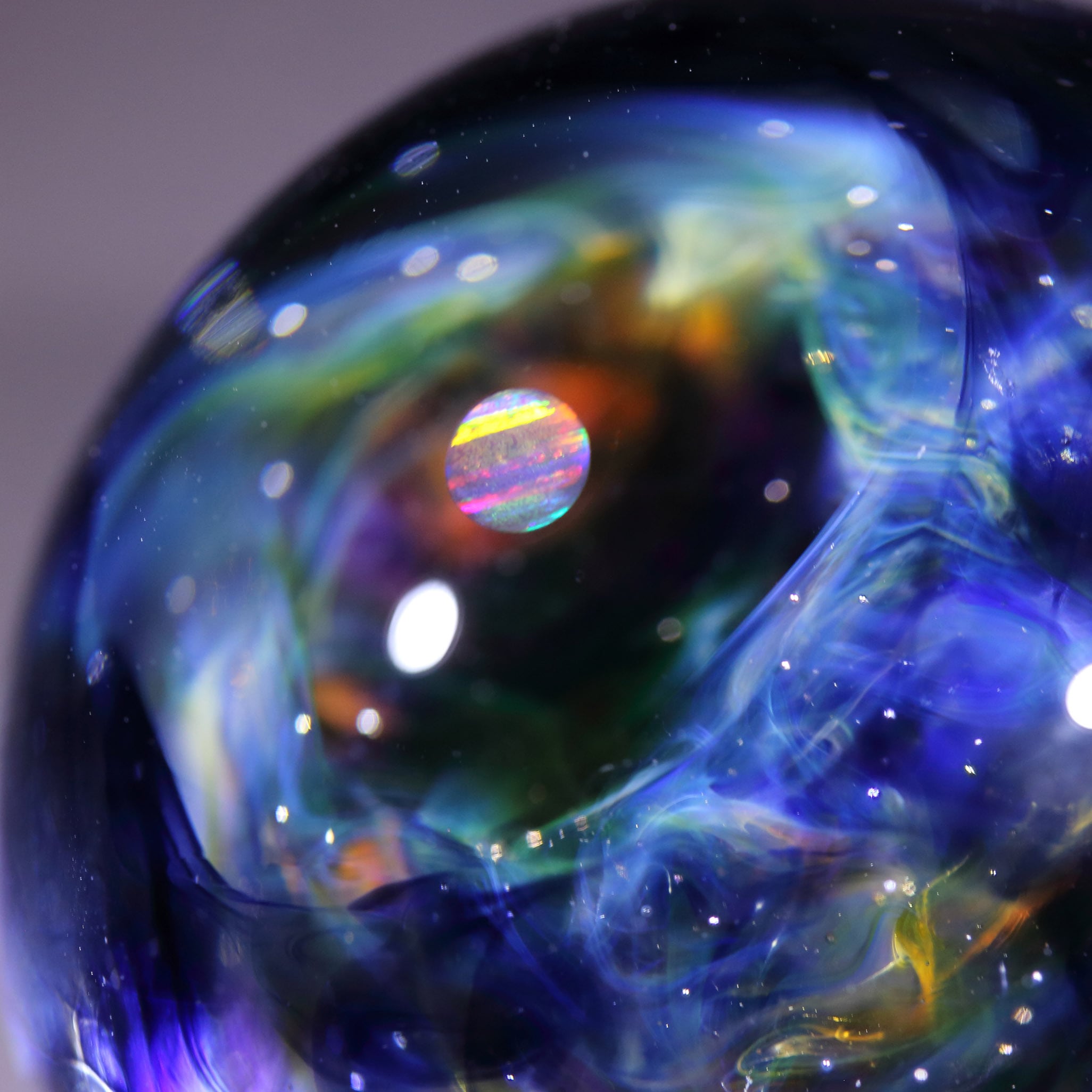 43mm Dual-Sided Design Nebula Galaxy Glass Marble 両面星雲状宇宙