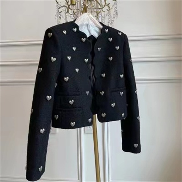 heart studs jacket
