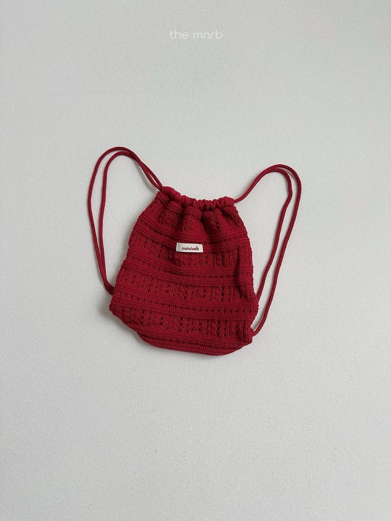 送料無料【予約】/ クロシェットニットバッグ / minirobe