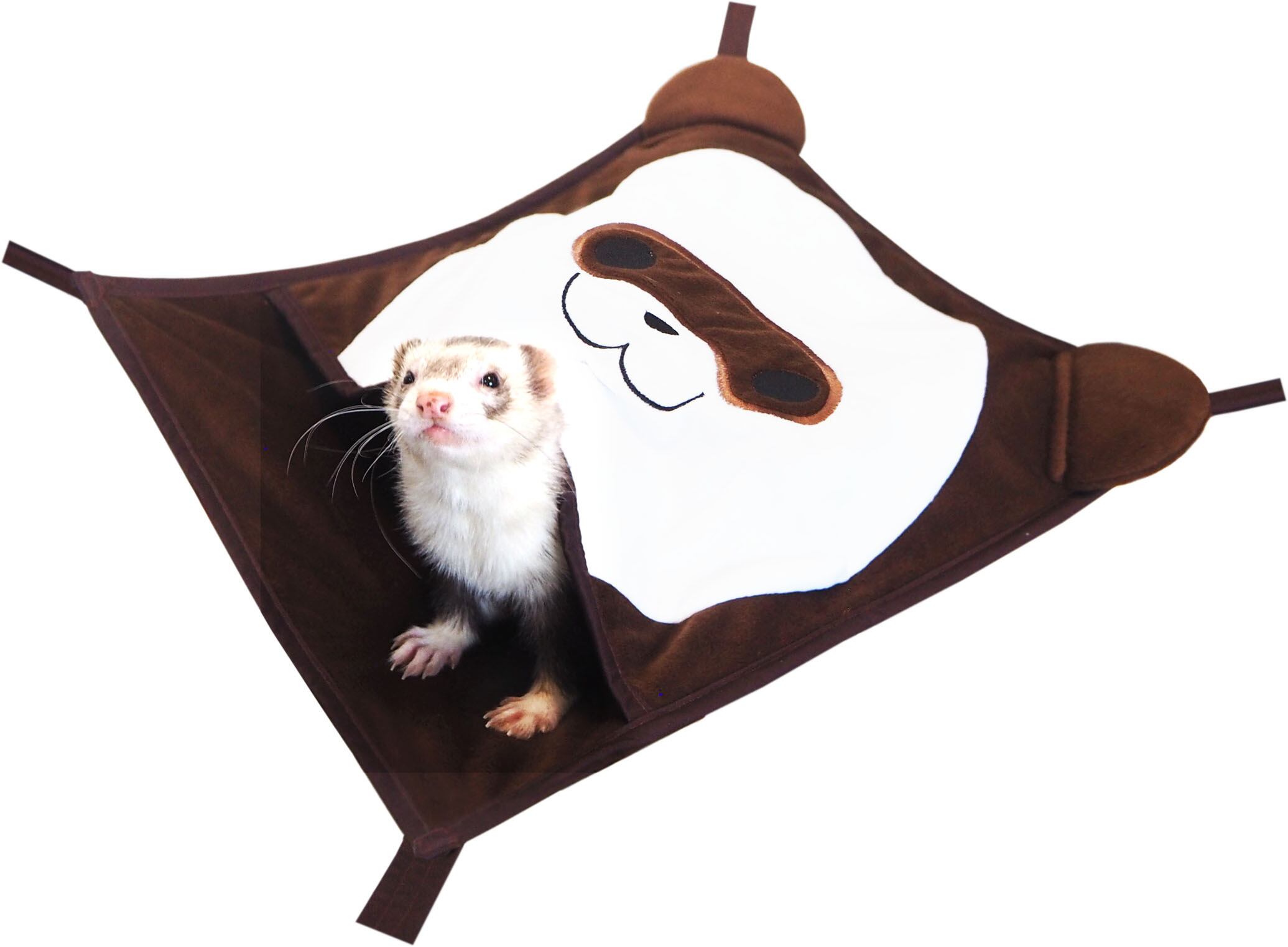 【フェレット】フェレット顔モック ベージュ/ブラウン