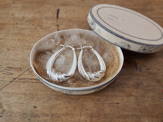 AMERICA Vintage 925 silver pierced earrings