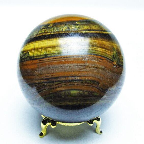 アイアンタイガーアイ 丸玉 70mm 一点物 151-7386