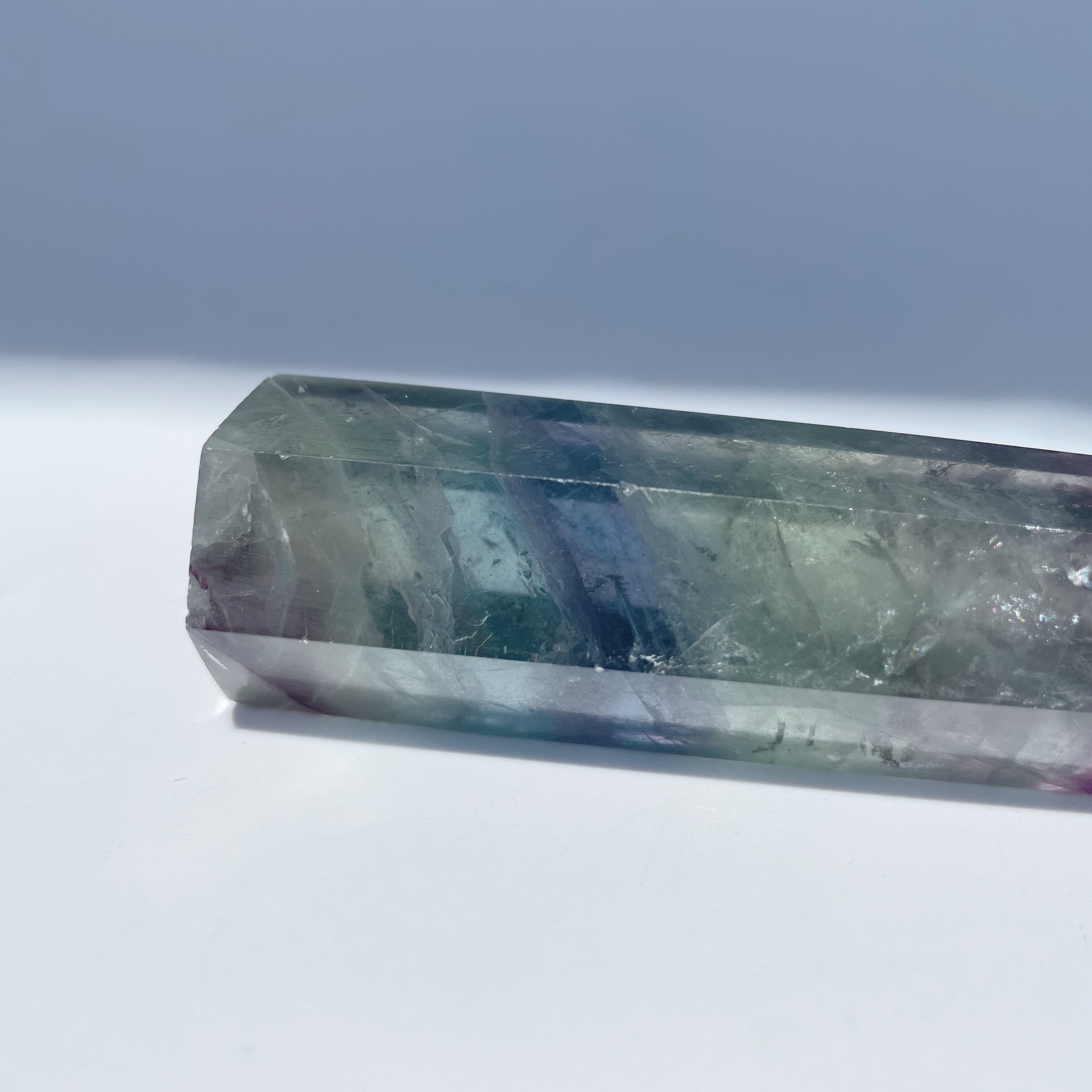レインボーフローライト タワー型94◇Fluorite◇天然石・鉱物