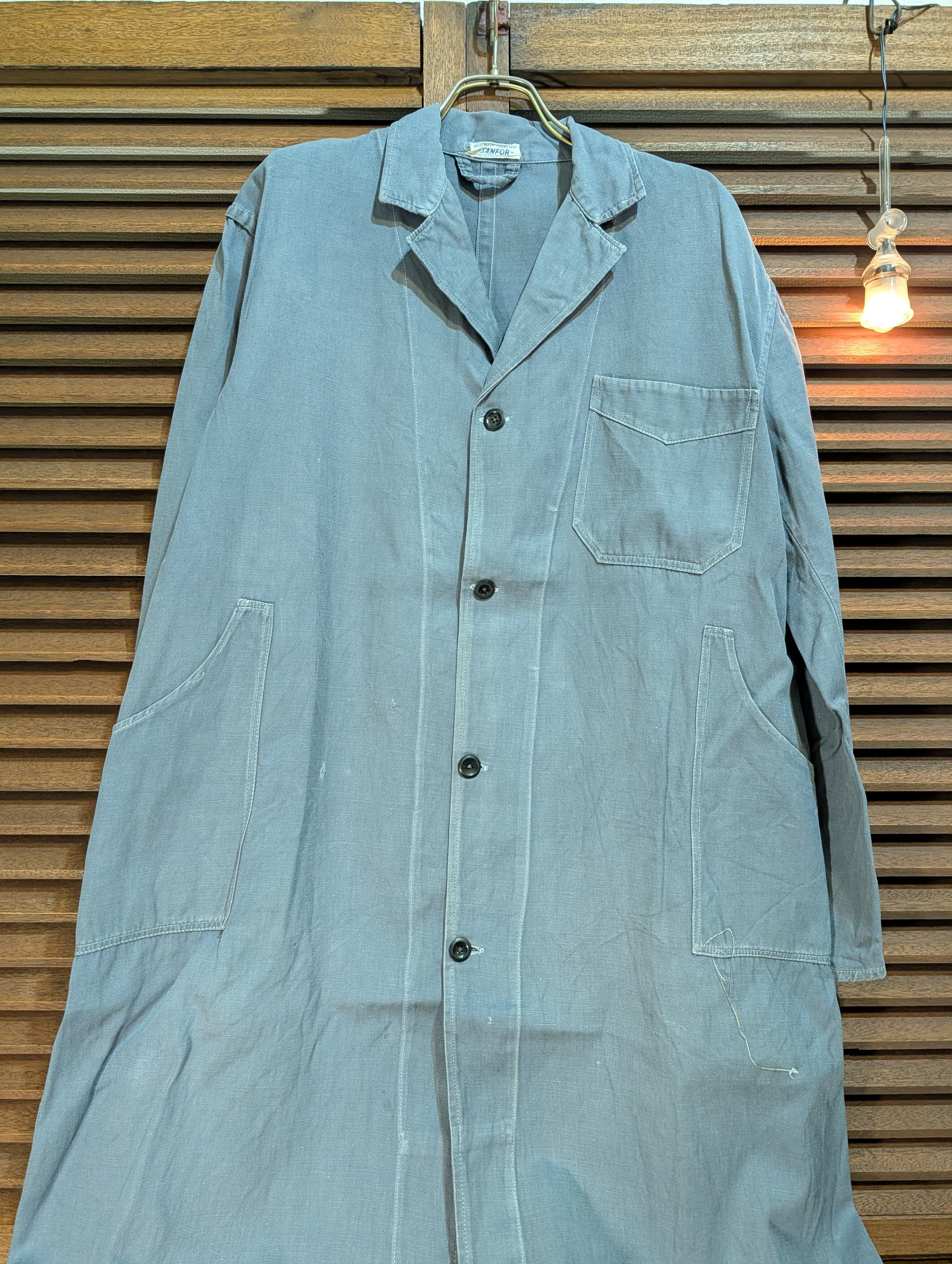 50s France Vintage Work Coat