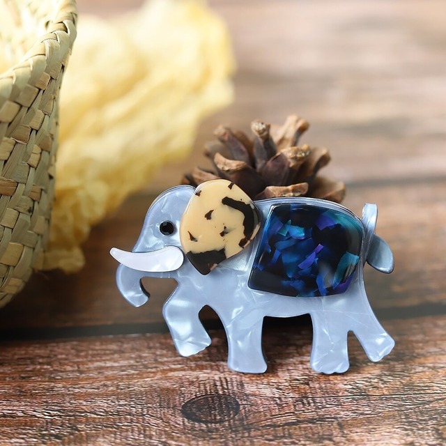 ゾウ ブローチ Cute Elephant