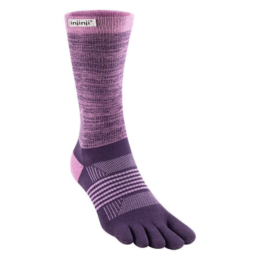 injinji(インジンジ)ウィメンズ トレイルミッドウェイトクルー -ライラック(LIL) ランニング 5本指ソックス