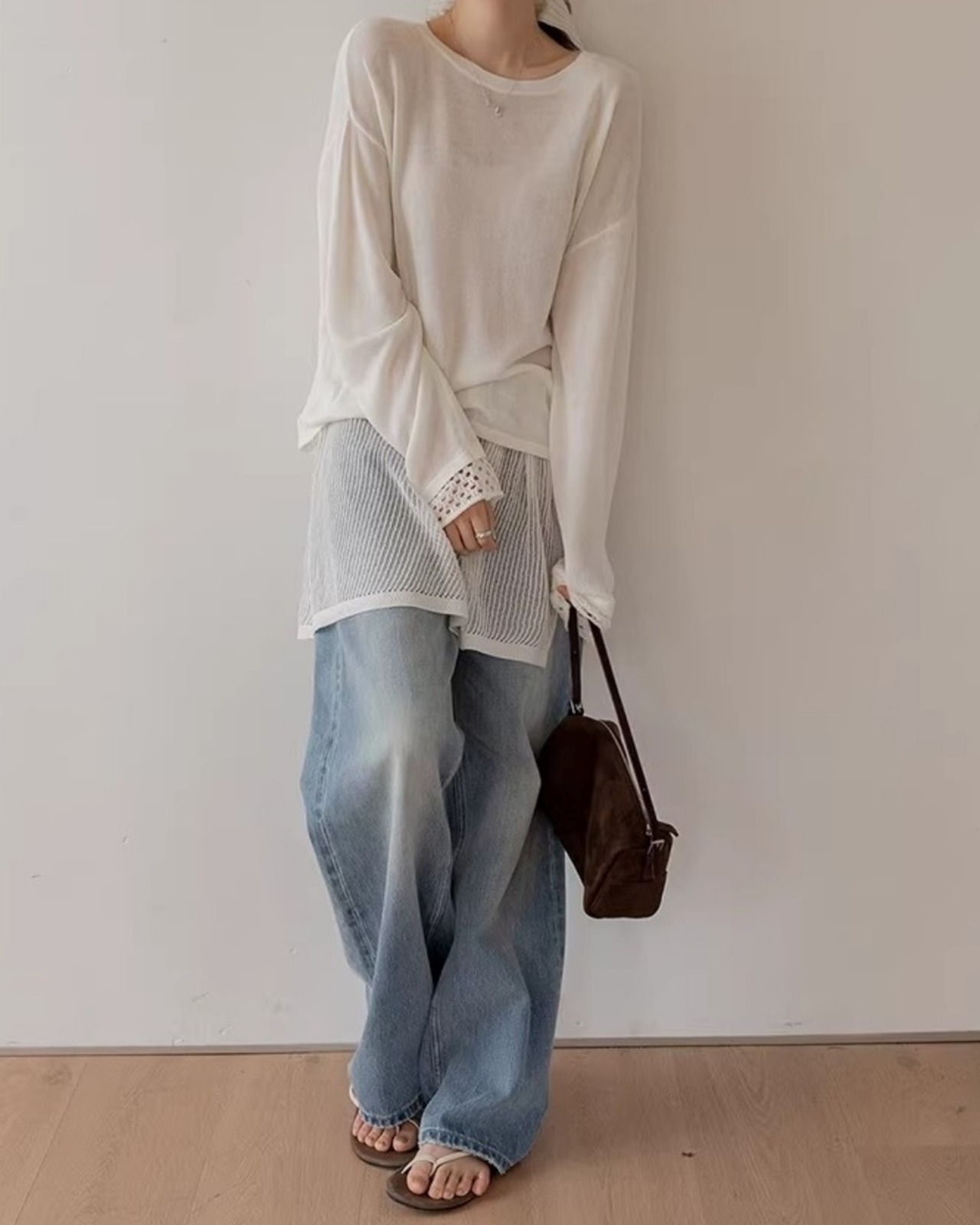 Modern texture loose knit Setup L0165