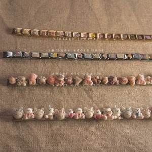 ハンドメイド イタリアンチャーム くまさんコレクション ブレスレット