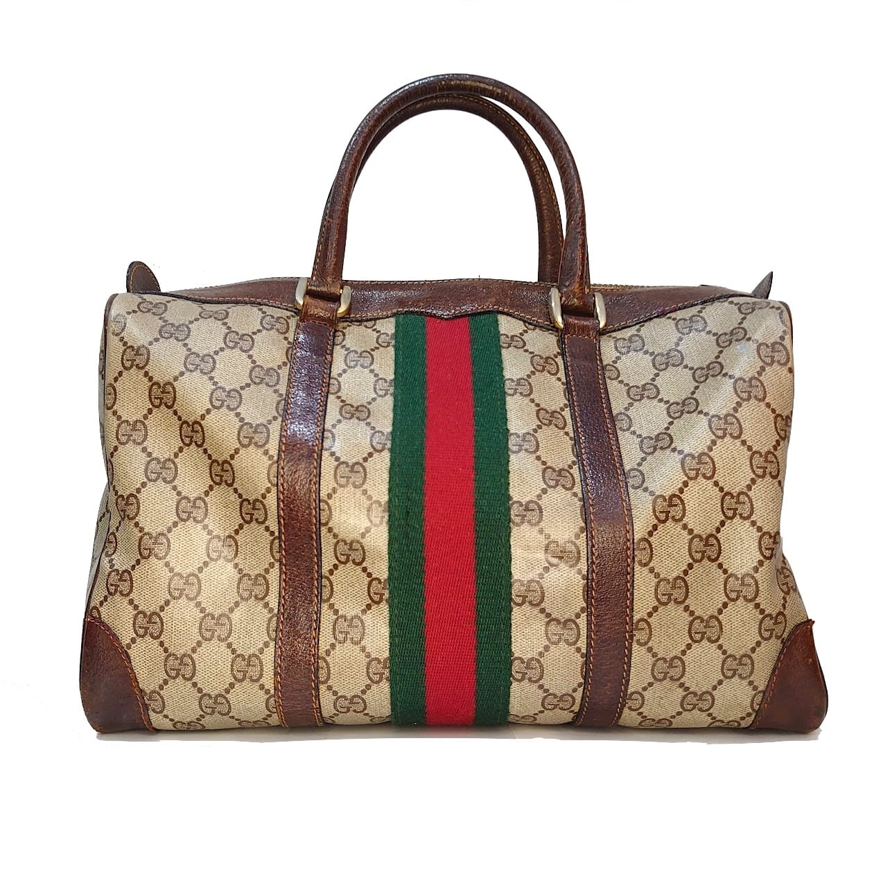 OLD GUCCI オールドグッチ ボストンバッグ シェリーライン-