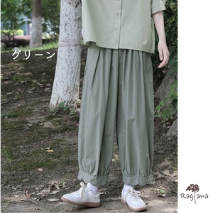 ウィーブヘム　ルーズフィットパンツ 4col N PA118