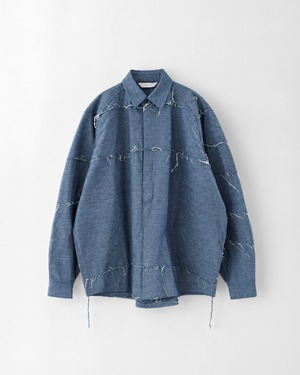 roundabout L/S Dungaree Pullover Shirt INDIGO