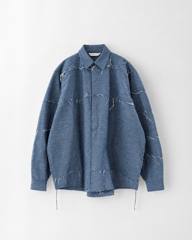 roundabout L/S Dungaree Pullover Shirt INDIGO
