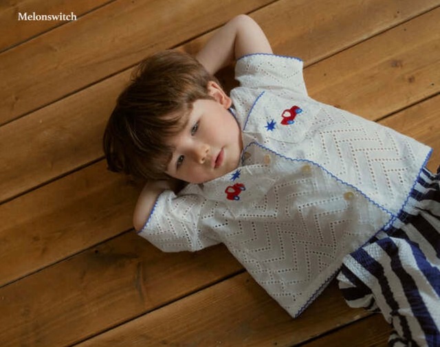 【即納】vintage lace shirt <kids>