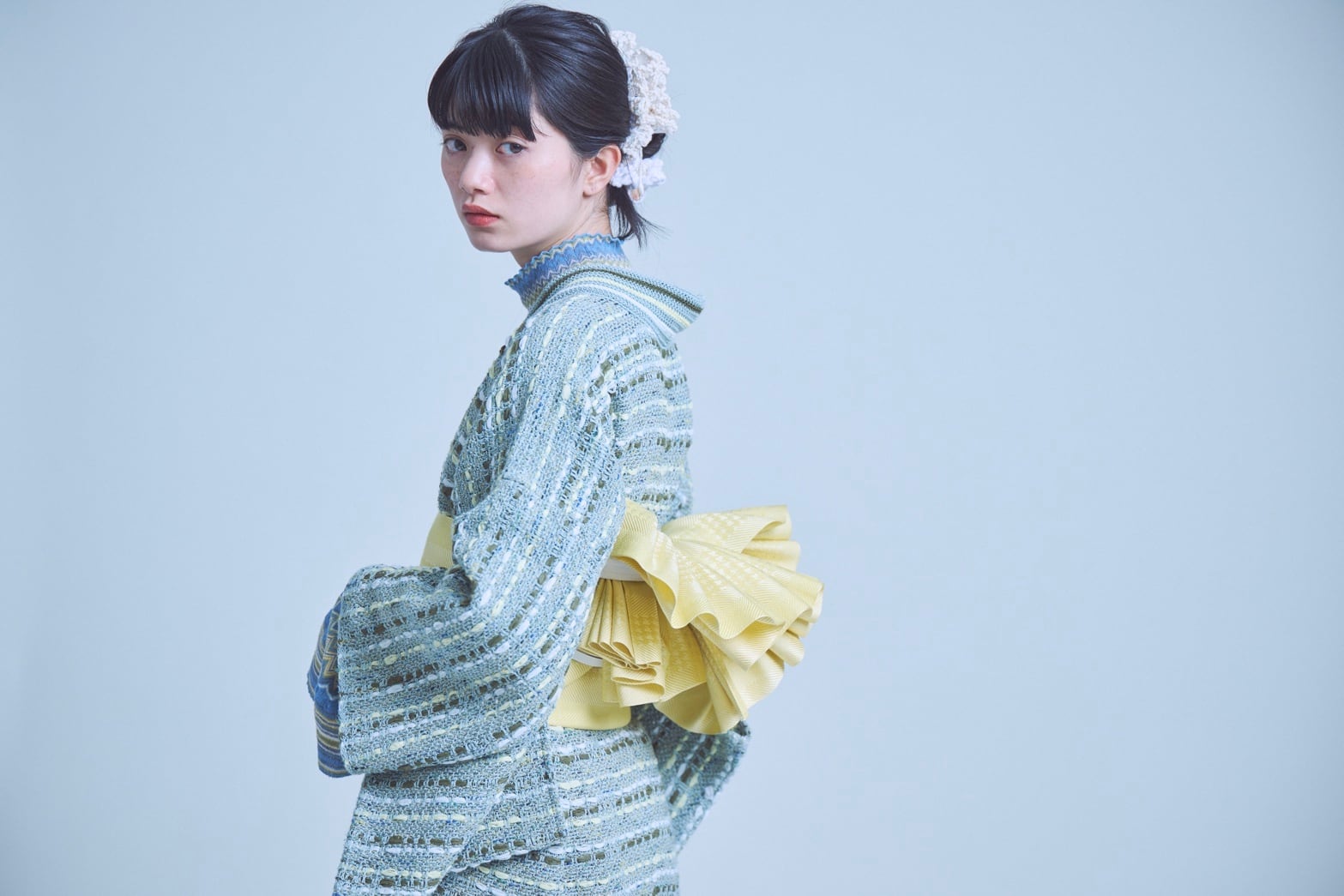 コーディネート小物 / ワンピース / twist onepiece / blue | KIMONO ARCH