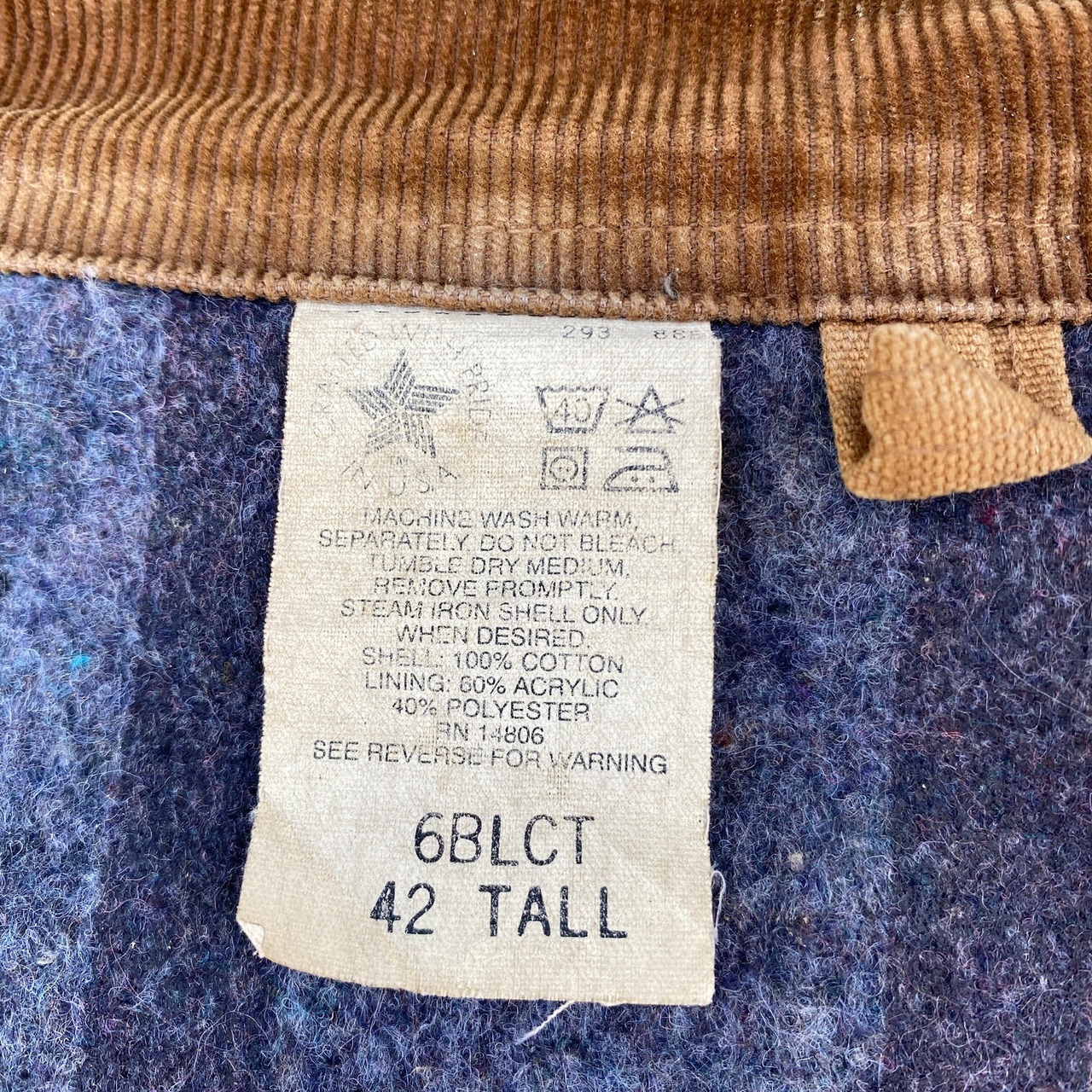 雰囲気系 USA製 80年代 Carhartt カーハート ダック地 ミシガンチョア 