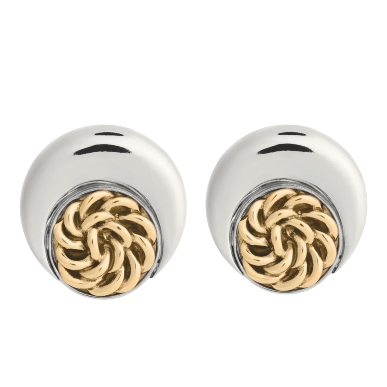 【MARINE SERRE】MOON EARRING SILVER 35MM - 3