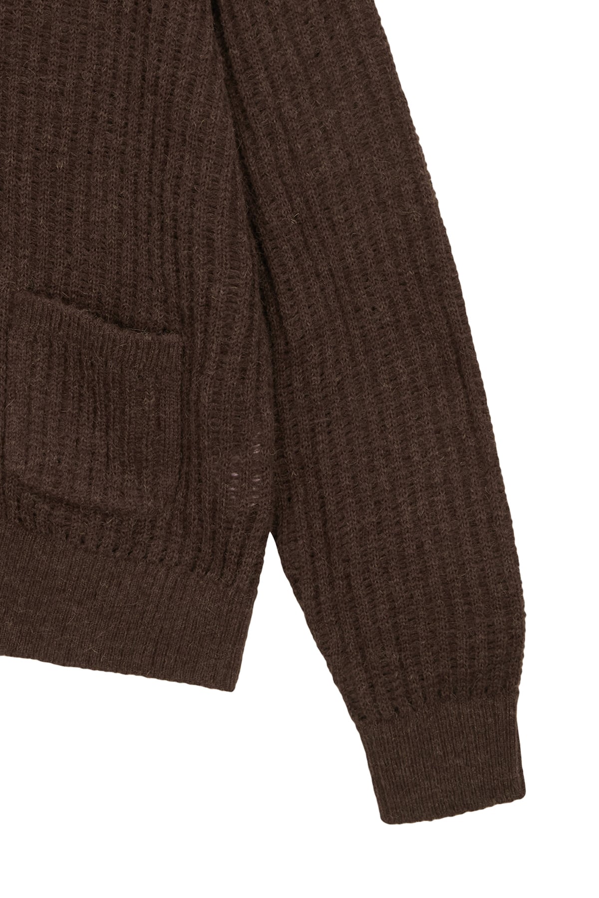 Matin Kim] HAIRY CROCHET CARDIGAN FOR MEN IN BROWN 正規品 韓国