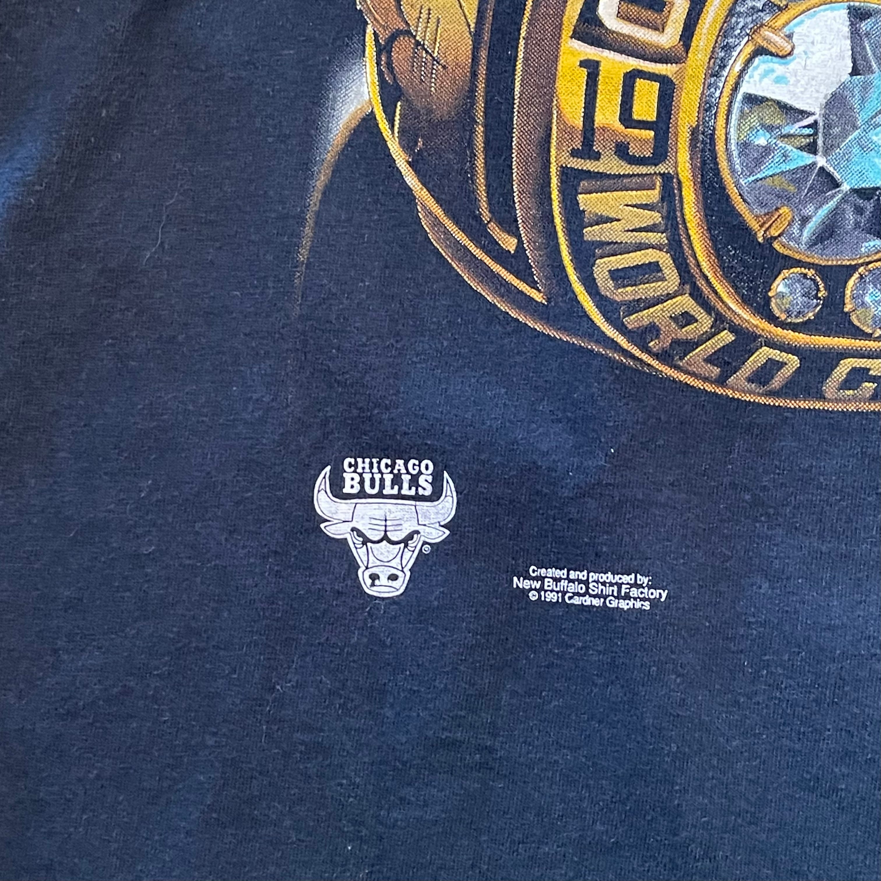 90s USA製 SALEM NBA シカゴブルズチャンピオン tシャツ