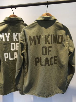 Frederick "MY KIND OF PLACE"USED MILITARY SHIRT