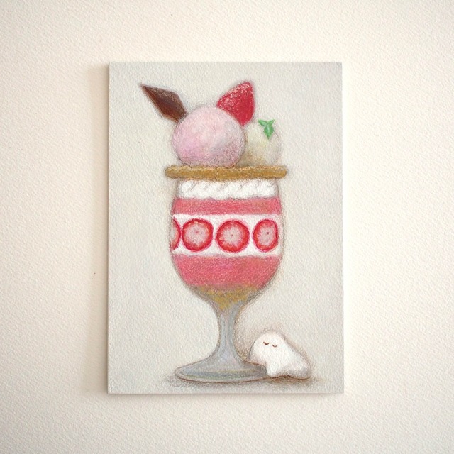 原画作品　＊「 ピンクのパフェ 」
