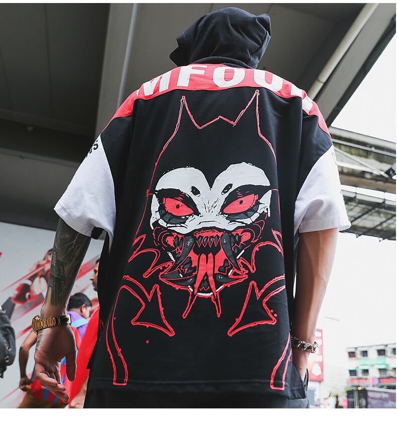 全2色 Tシャツ カットソー プリント カジュアル ストリート 