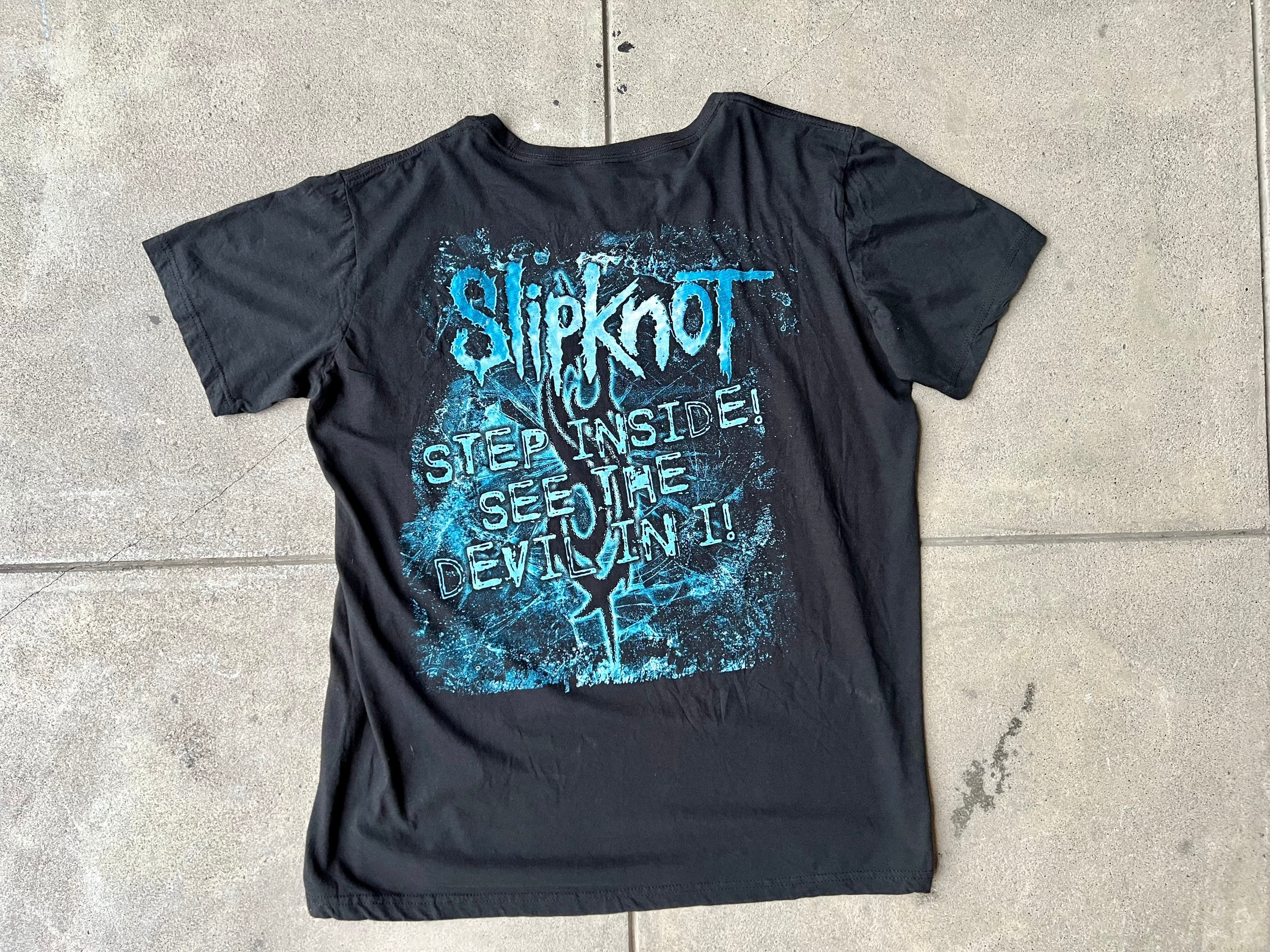 00年代 TENNESSEE RIVER SLIPKNOT スリップノット バンドTシャツ バンT メンズL /evb002099