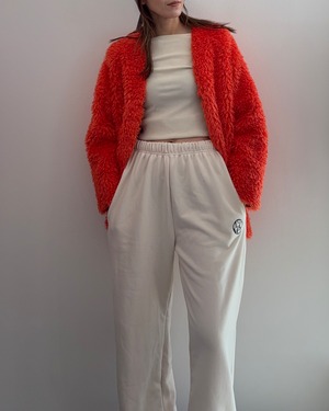 poodle fur reversible cocoon coat
