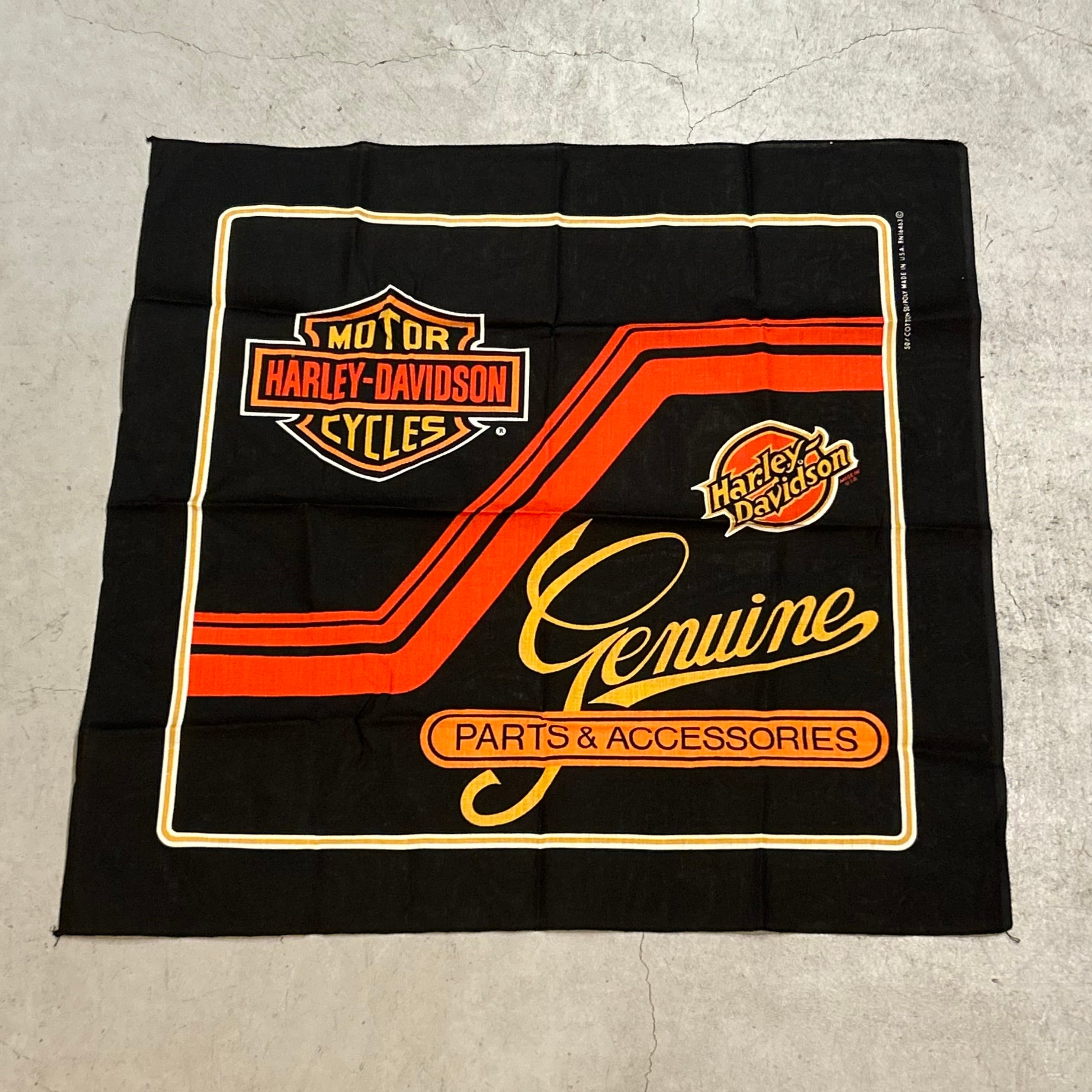 Dead Stock!! RN16463 1980s〜1990s ”Harley Davidson“ Vintage Bandana