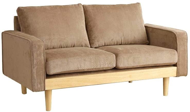 2人掛 コーデュロイソファ 脚取り外し可能 ソファ ソファー 2P