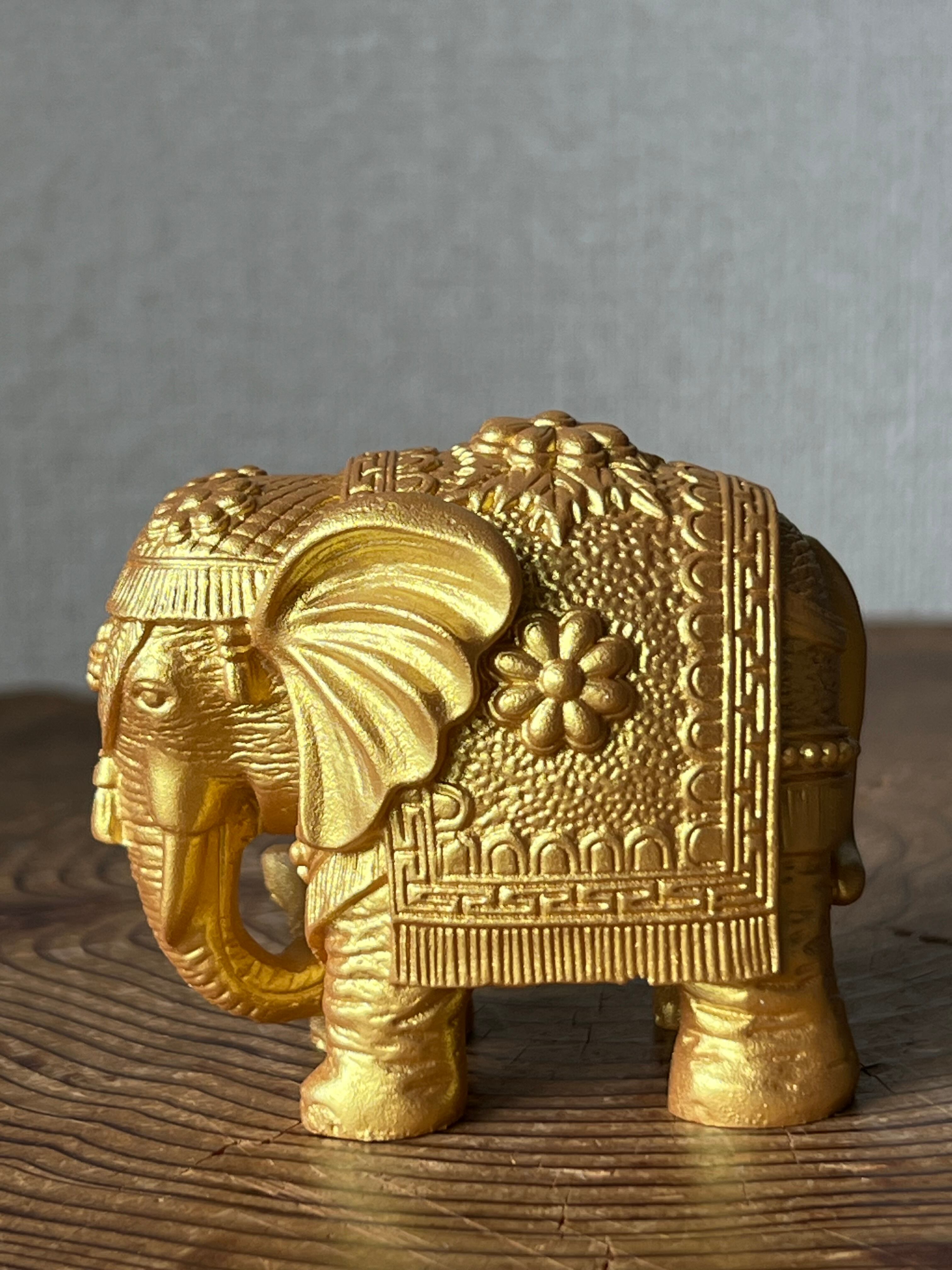 インド象モチーフ 樹脂製