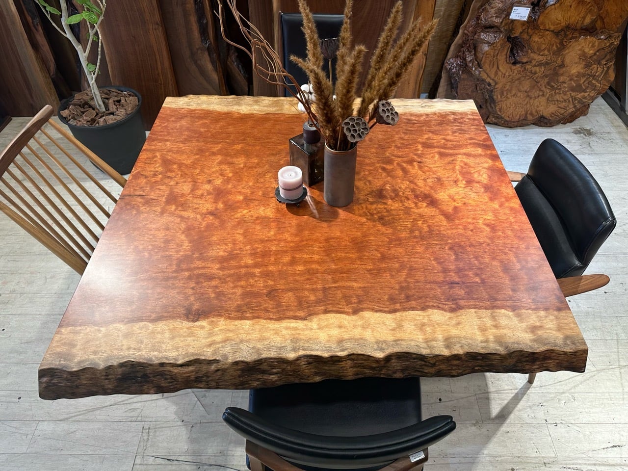 ブビンガ 座卓 無垢 テーブル 手渡しのみ 埼玉 飛騨家具 shirakawa シラカワ Hidano Takmi Kobo 飛騨の匠工房 ロー