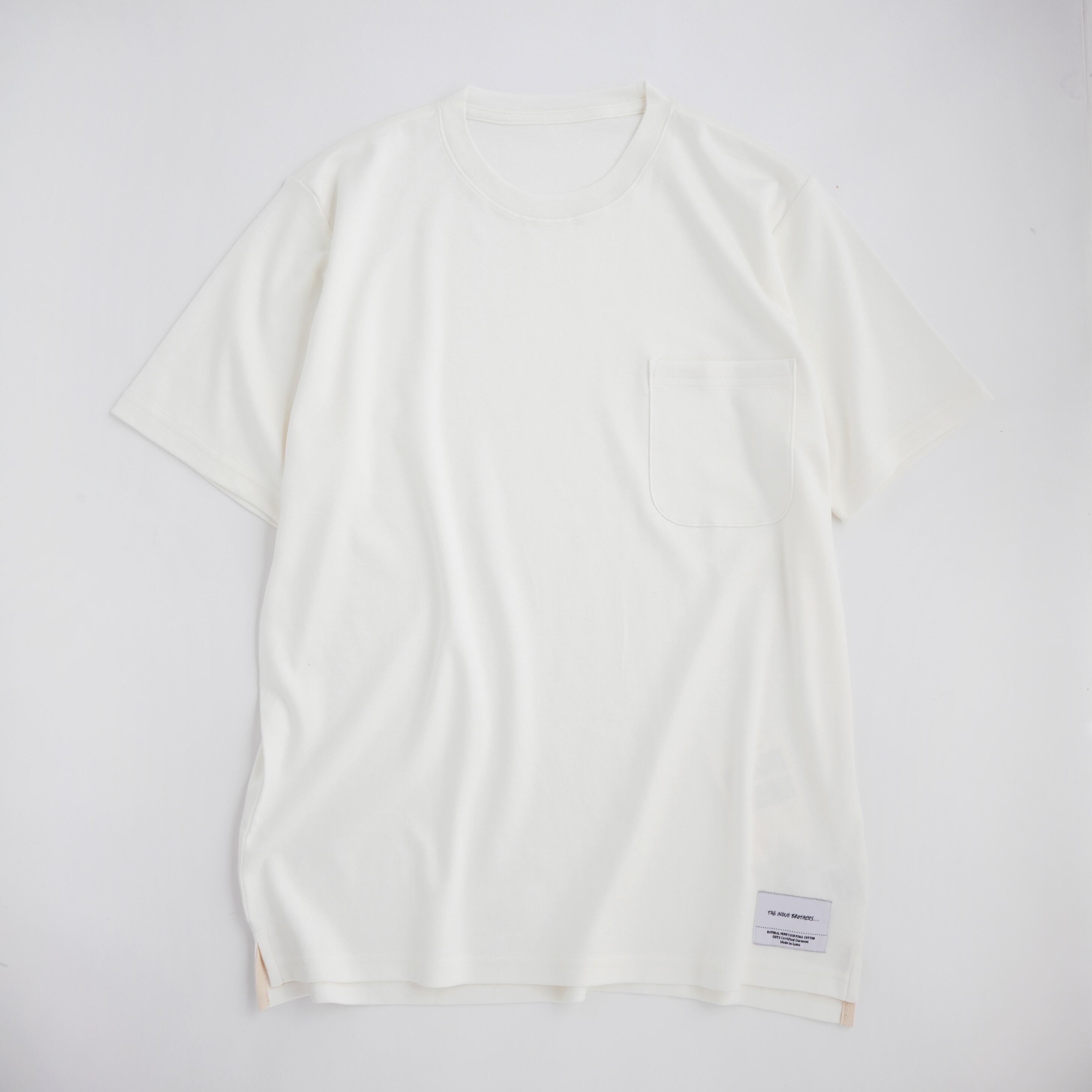 THE INOUE BROTHERS／Standard Pochet T-shirt／White