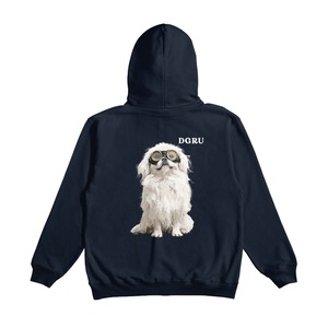 ペキニーズ　バックデザインフーディパーカー