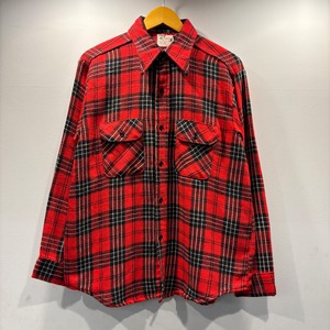 1970S FIVE BROTHER FLANNEL SHIRT RED SIZE 16 1/2
