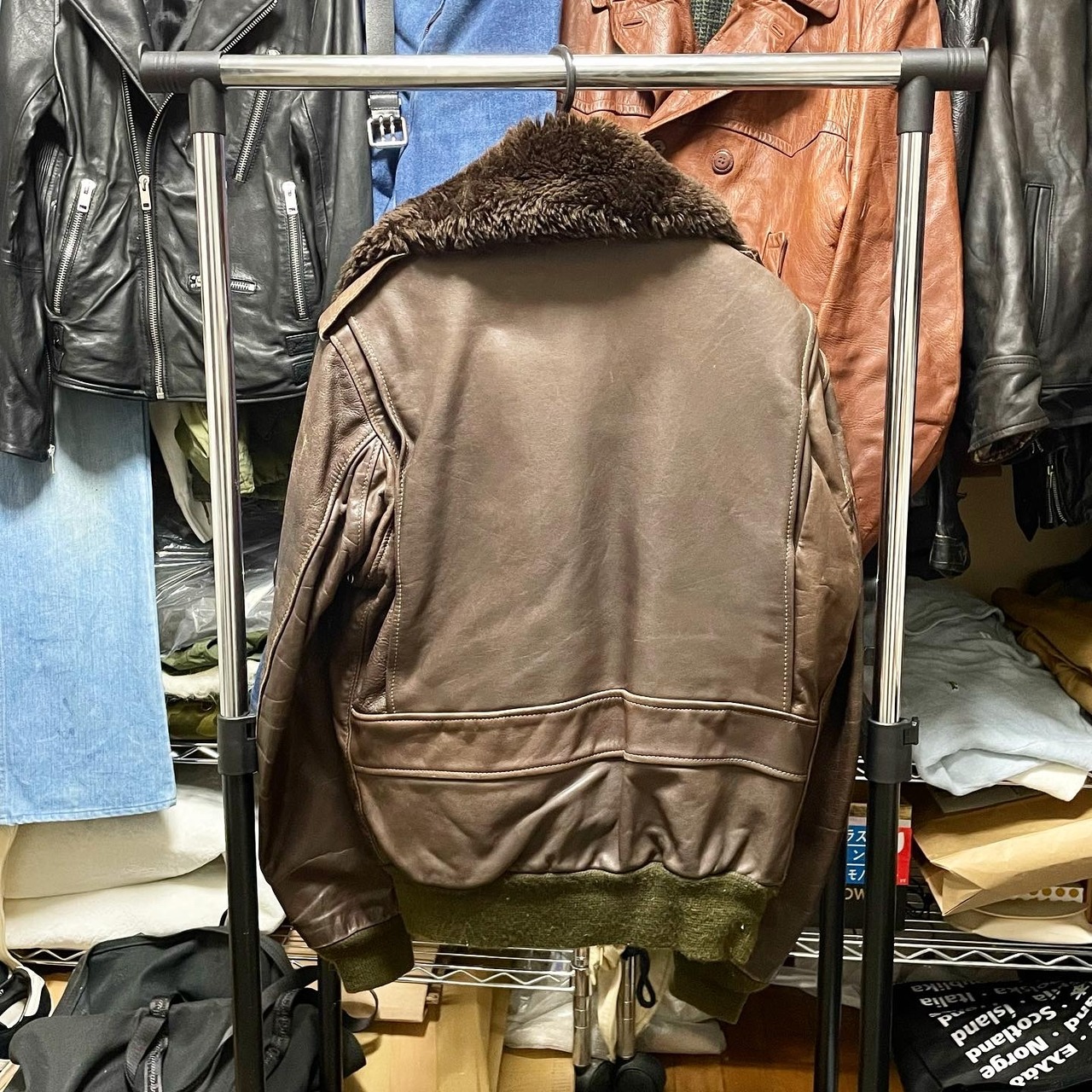 70s 80s SCHOTT ショット G-1 レザージャケット フライトジャケット 茶 