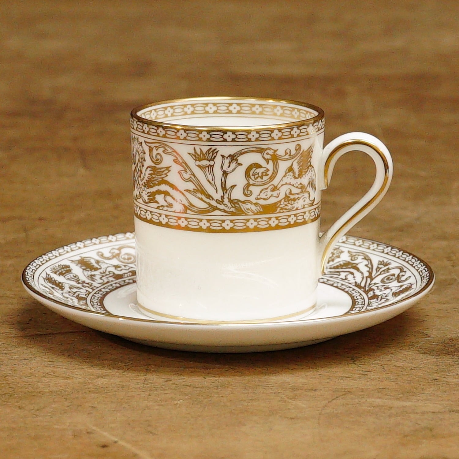 WEDGWOOD ウェッジウッド GOLD FLORENTINE Espresso Cup & Saucer 