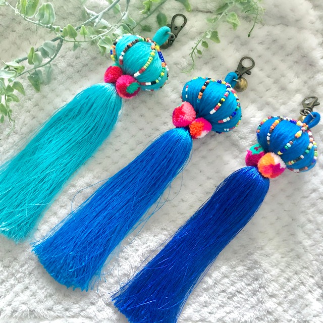 ジェリーフィッシュキーホルダー❤️シーブルー