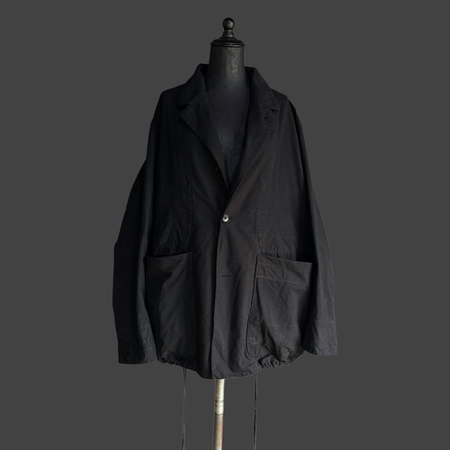 BALLOON TAILORED JACKET – COTTON / BLACK