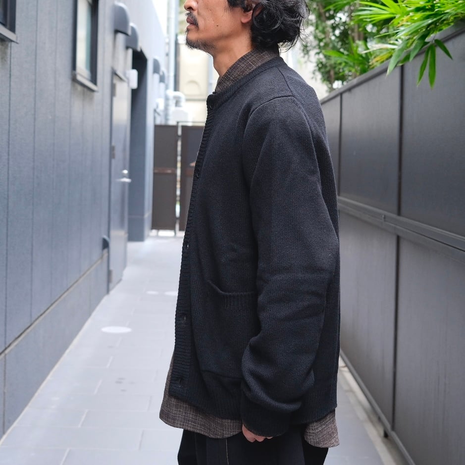 EVAN KINORI(エヴァン キノリ) / Crewneck Cardigan Cashmere Lambs